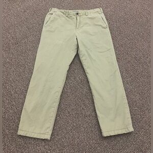 Men’s 37 x 30 Lands’ End 100% Cotton Flannel Lined Traditional Fit Chino Pants
